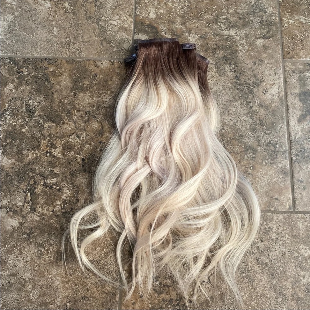 Clip in hair extensions